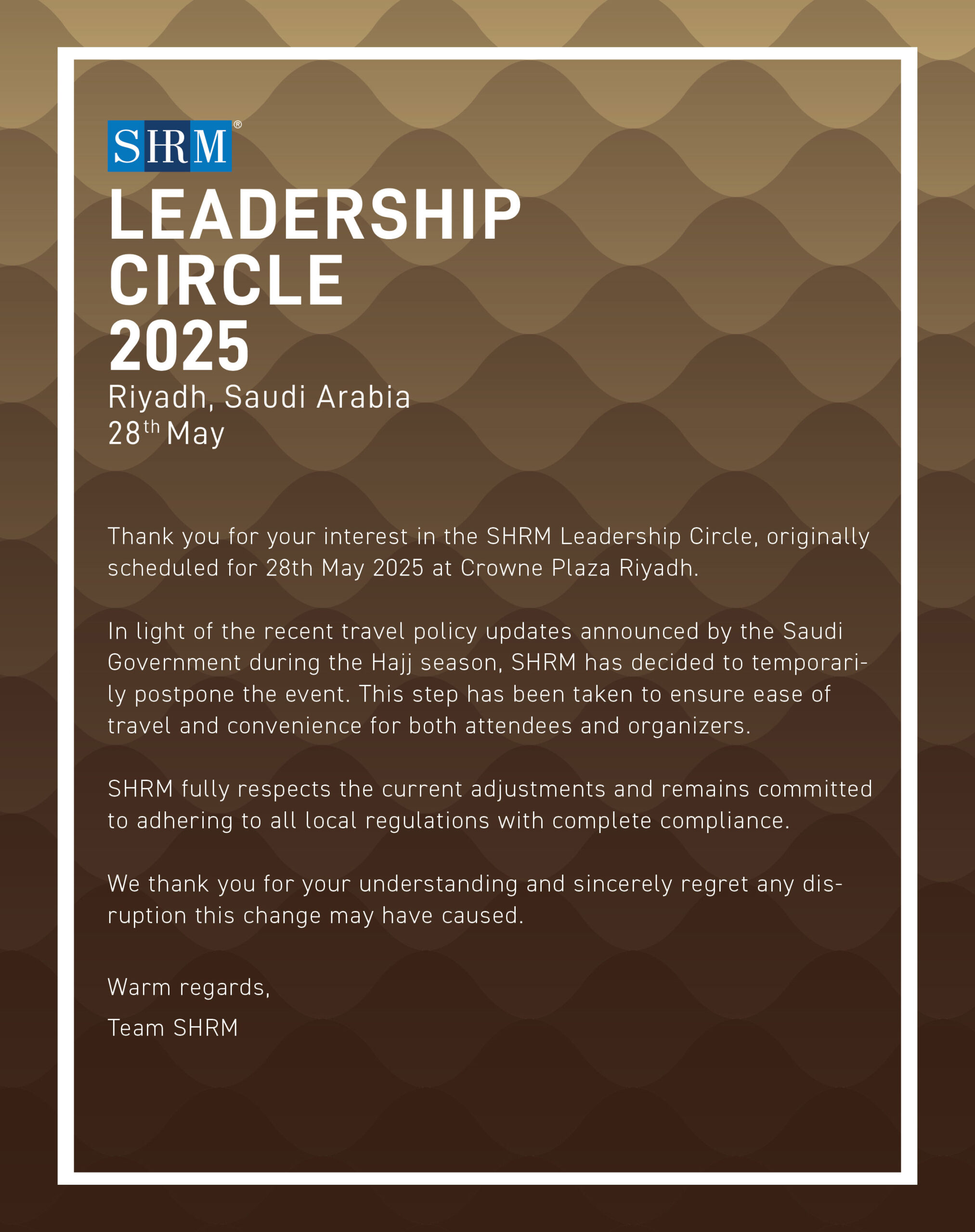 SHRM Leadership Circle 2025